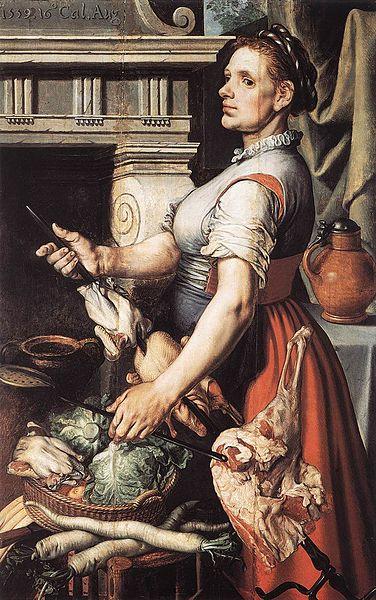 Pieter Aertsen Cook in front of the Stove oil painting picture